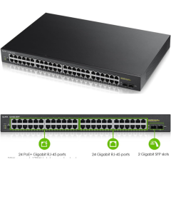 Zyxel 48-Port Gigabit PoE Switch